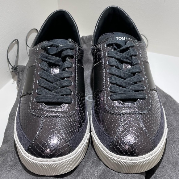 Tom Ford | Black / Silver Sneakers Size 38 Brand New - Picture 5 of 6